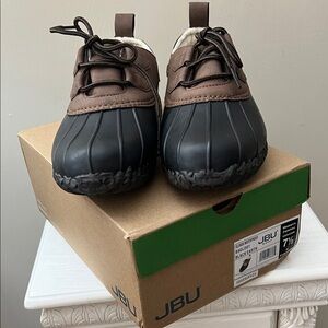 JBU Glenda Waterproof Brown and Black Earth Rain Boots Size 7.5 Woman’s!!! New